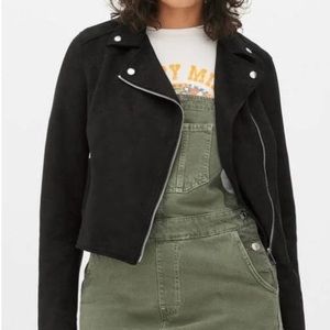 Primark black suede jacket